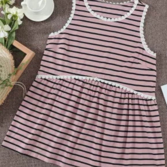 ♥️ New boutique striped babydoll top - Picture 6 of 11